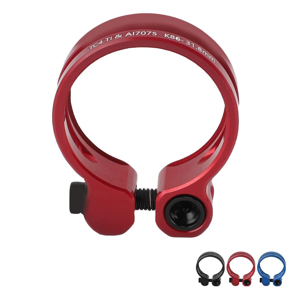31,8 мм Зажим подседельного штыря велосипеда Алюминиевый сплав Полый Зажим подседельной трубы для горного дорожного велосипеда