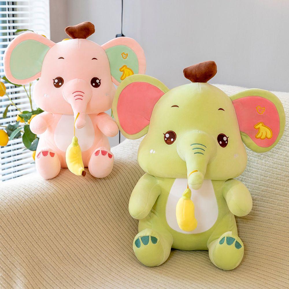 Gift Cartoon Animals Elephant Stuffed Toys Elephant Plush Toy Forest Animals Banana Elephant Doll