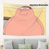 VIKAMA Гобелен с мемом Питера Гриффина Дизайн Family Guy Идеально подходит для юмористического декора Оформление стены спальни и фотофон