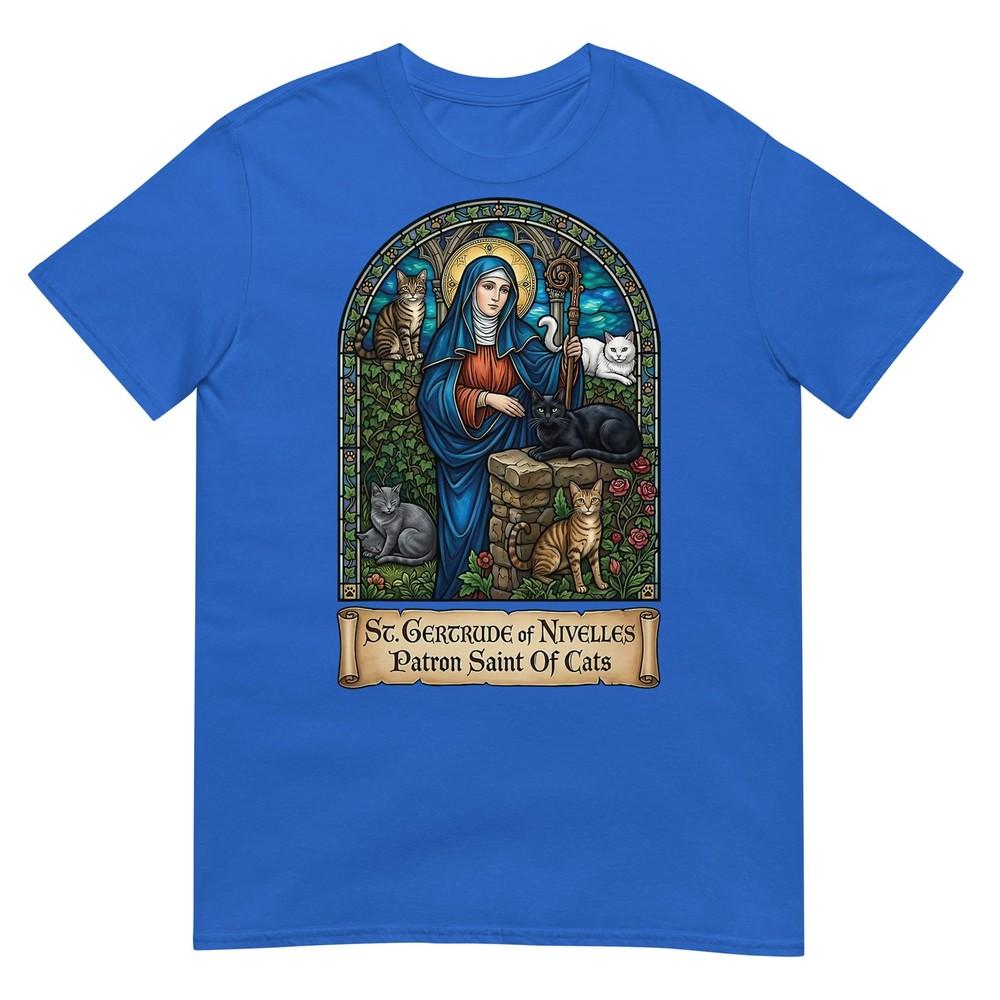St Gertrude Of Nivelles Patron Saint Of Cats TShirt