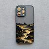 INS Горный речной пейзаж Закат Чехол для телефона Для iPhone 11 12 13 14 15 16 Pro Max Plus Mini XR X XS 7 8 Plus Ударопрочный чехол