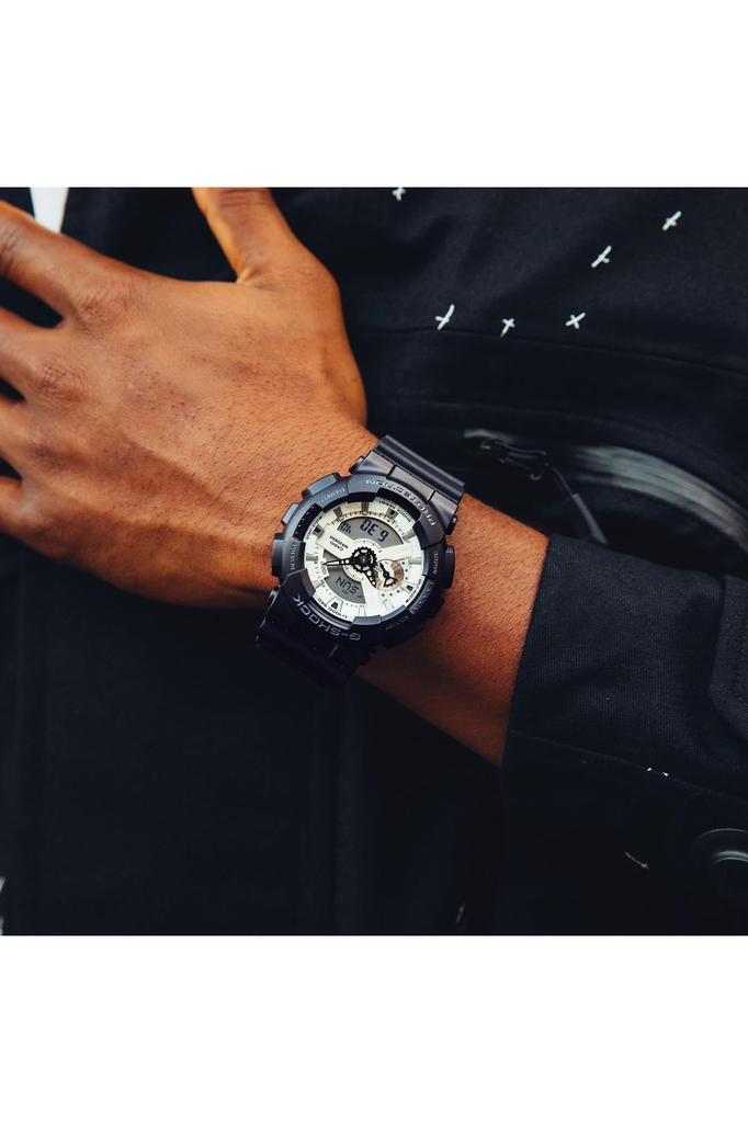 Casio G-Shock GA-110WD-1A Серия 110 Аналогово-цифровые кварцевые часы, Мужские, Белые