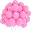 Latex Balloon - Pink - 50 Pieces - 10" (25 Cm) - Natural Latex - Helium Included