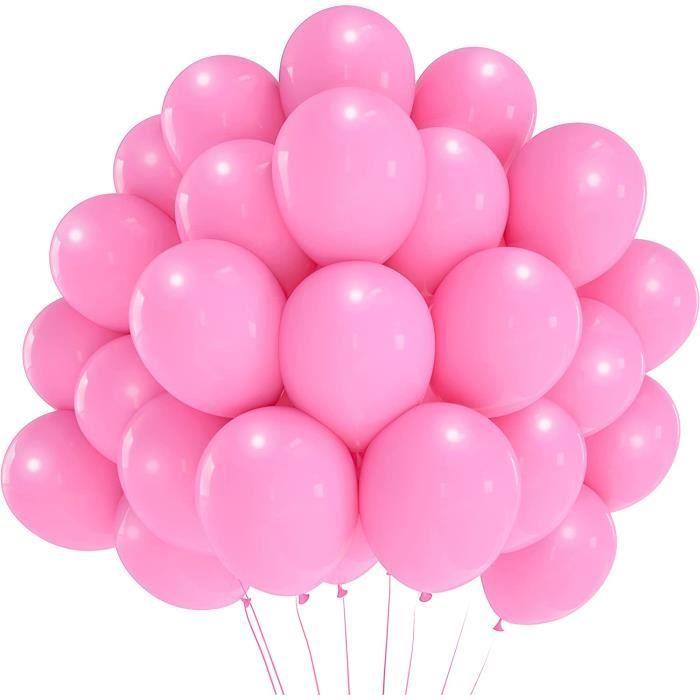 Latex Balloon - Pink - 50 Pieces - 10" (25 Cm) - Natural Latex - Helium Included