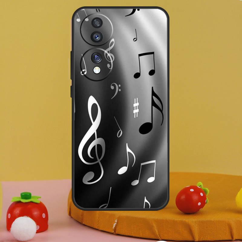 Символ Музыкальная нота Чехол для пианино Для Honor 200 Pro X9c X9a X8a X7a X6a X7 X8 X9 X8b X9b 50 70 90 Magic 6 5 Lite Чехол