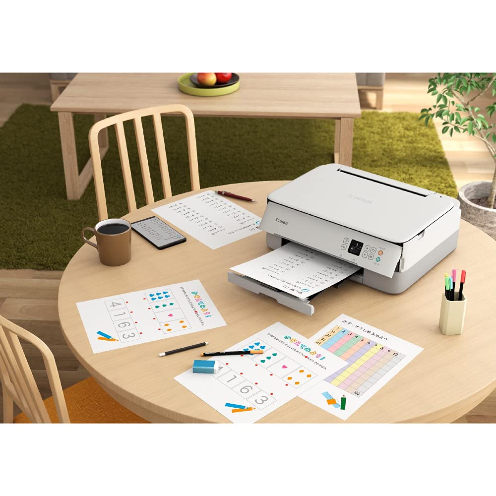 Canon Принтер A4 струйный многофункциональный аппарат PIXUS TS5430 Белый 2021 Модель для удаленной работы 4 цвета серии чернил/интегрированный/совместимый BC-360/361