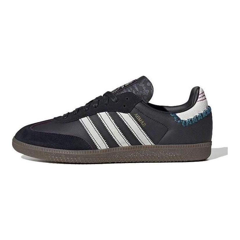 Fefei Ruan x adidas Samba OG Chinese New Year Pack - Черные кроссовки унисекс Core-Black Footwear-White Teal ID1141