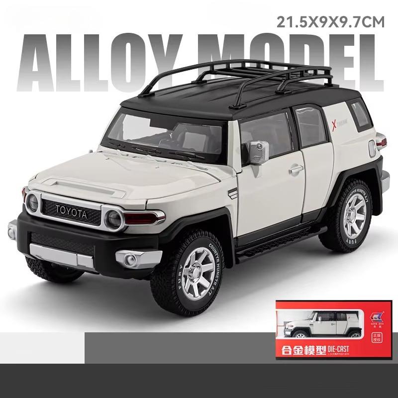 2026 Новый ЛИЦЕНЗИРОВАННЫЙ 1:24 Toyota Cruiser FJ Colooze Внедорожник для пересеченной местности Модель из сплава SUV Имитация звука и света Подарок на день рождения для ребенка Модель