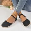 Plus Size 43 Shoes of Women Ankle Strap Espadrilles Roman Sandals Flat Hemp Rope Womens Shoes Comfort Summer Women Sandals 2022