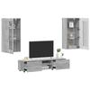 FLORIN 3 Piece TV Cabinet Set with Doors