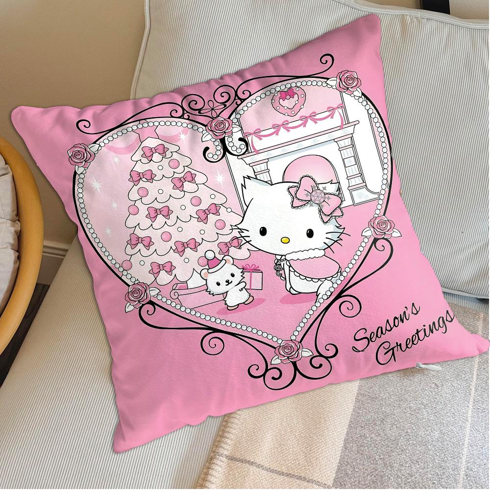Kawaii C-Charmmy Kittyes Home Decorations Bedroom Cushions For Decorative Sofa Living Room Decoration Cushion Cover Pillow Cases
