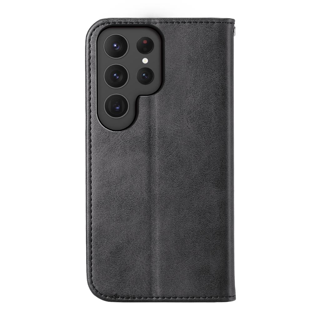 Чехол для Samsung Galaxy S25 Ultra из искусственной кожи с текстурой теленка, чехол для телефона с кошельком