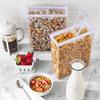 Airtight Cereal Keeper Stackable Storage Container Clear Kitchen Organizer Fresh Grain Snack Storage Solution Pantry Accessory