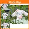 Pink Plush Adorable Bunny Keychain 10cm Soft Cute Stuffed Animal Gift With Colorful Chains