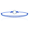 [K3395] - Blue 'Choreography' Silver Bracelet - 10 Mm