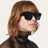 Новые неправильные квадратные солнцезащитные очки Мужские Ретро Люксовые Очки UV400 Синие Солнцезащитные Очки Бренд Oculus Заклепки Тренд