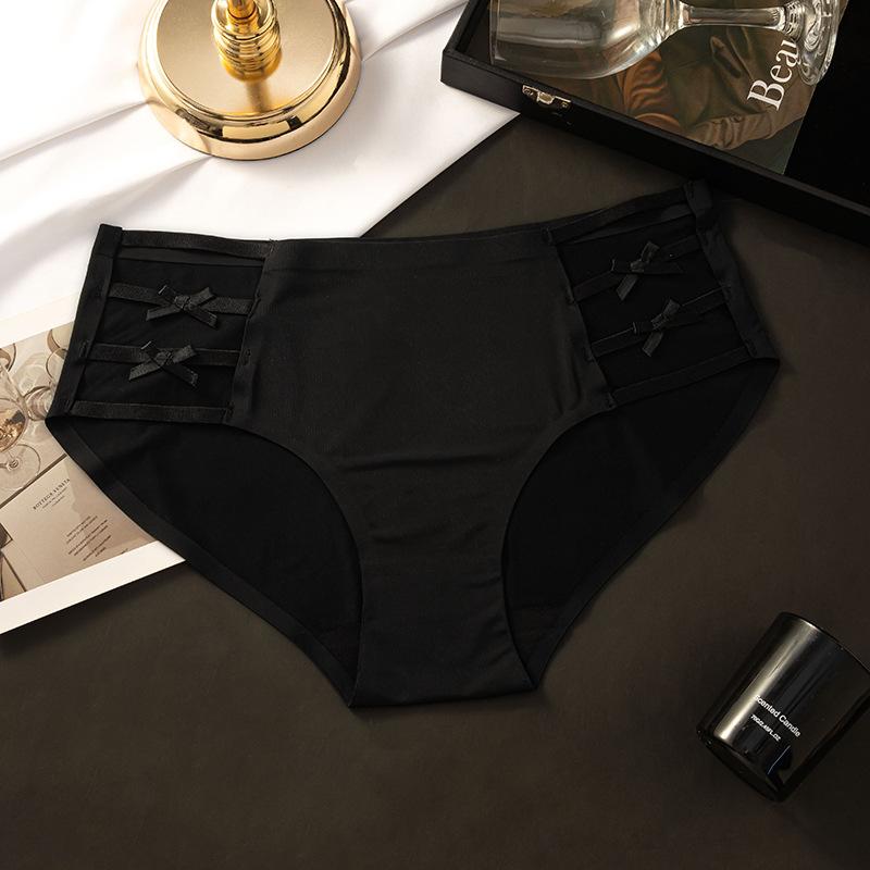 Женские новые трусы-слипы с перекрестной резинкой, полые, с ощущением обнаженности, дышащие, с низкой посадкой, бесшовные