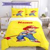 3pcs Custom Name Chucky Bedding Set Duvet Cover Closure Includes 1 Duvet Cover & 2 Pillowcases, Soft and Comfortable for All Seasons.