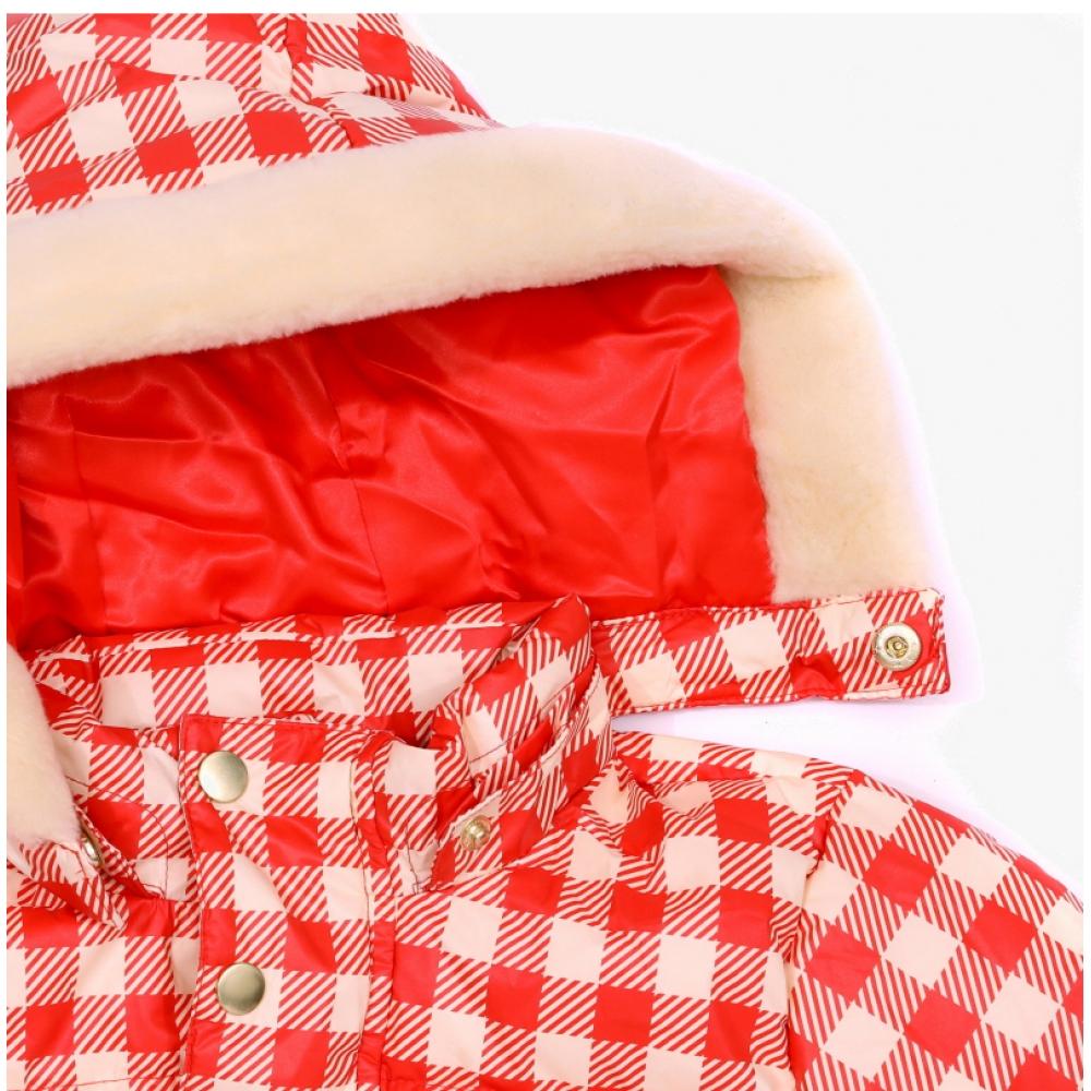 Мини Родини Тяжелая пуховая куртка Ritzratz Нашивка Клетка 2571011042