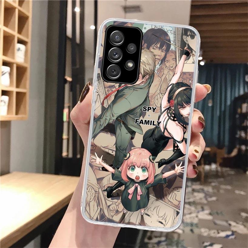 Мягкий чехол для телефона «Spy × Family Anime» для Samsung Galaxy A52 A53 A12 A13 A22 A23 A32 A33 A72 A73 5g A02s A03s A50s с узором