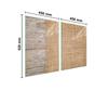 Glass protective plate for stove 2x45x52 Wood