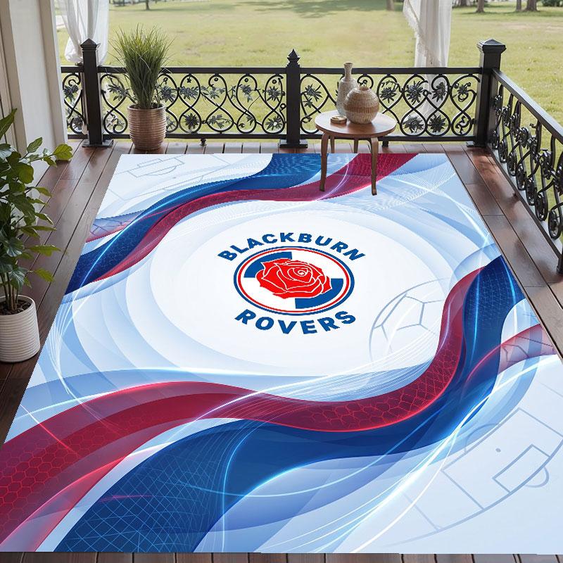 Soft Floor Carpet Blackburn Rovers Football Pattern Area Rug Decorative Mat For Home Room Decoration