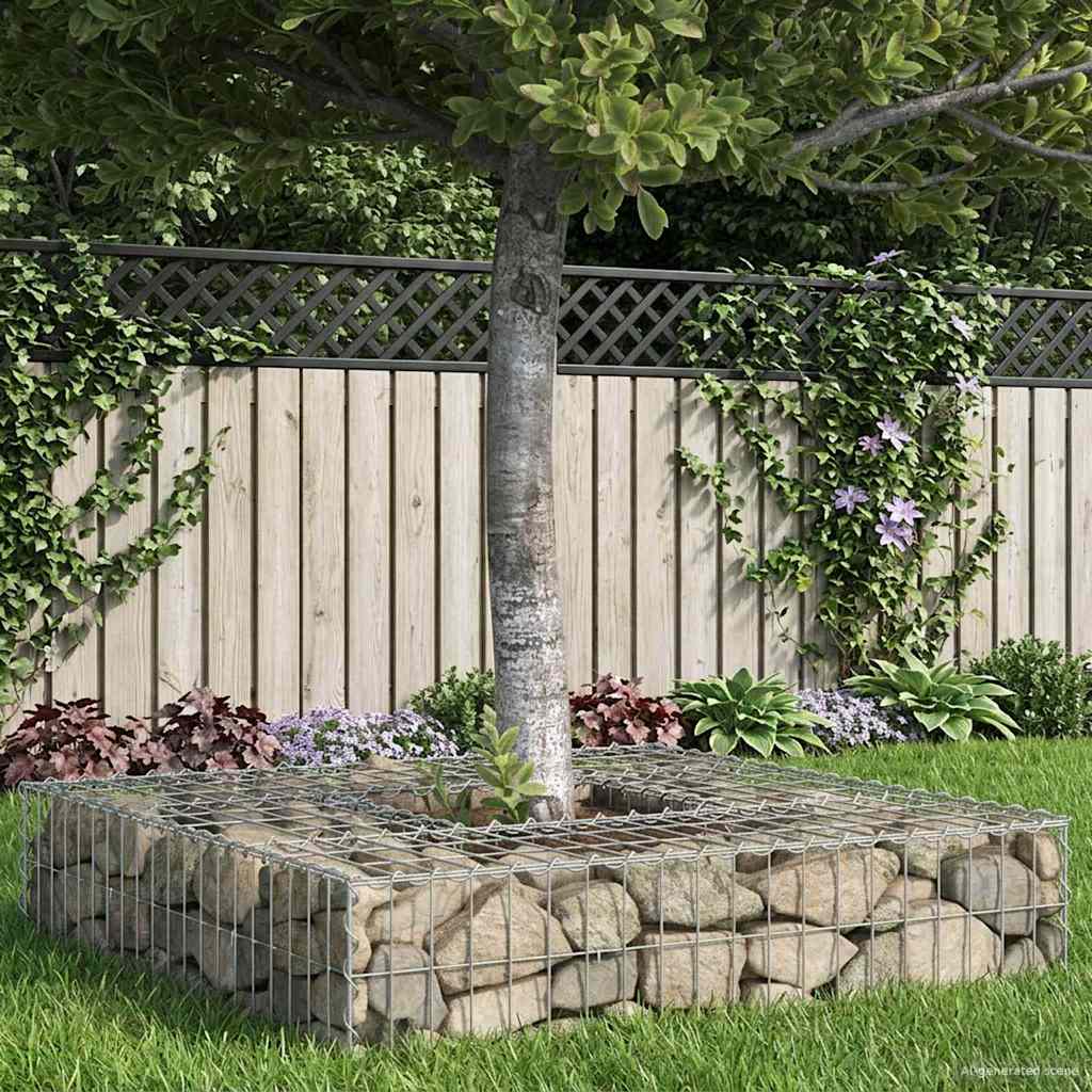 Gabion Raised Bed Silver