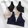 Sexy Women V-Neck Bras Padded Massage Brassiere Push Up Woman Bralette S-XL Tops Girls Underwear Backless Bras For Woman