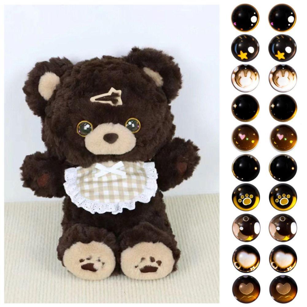 Plush Doll Access Brown Doll‘s Eyes Anime Eyes Rabbit Star Eyeball Cat Paw Glass Eye  Birthday Gift