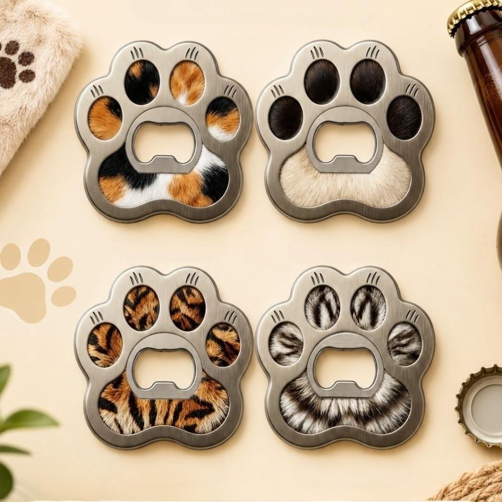 Decorative Kitty Puppy Fridge Magnet Electroplating Fridge Magnet Magnetic Cap Remover  Kitchen