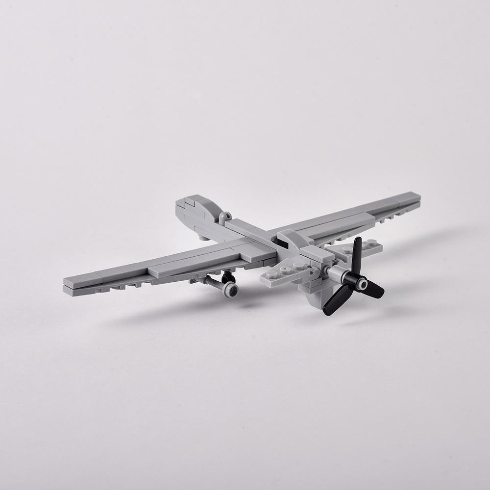 Дрон-хищник Конструктор Военный Боевой Самолет Сборная Игрушка Совместимый Набор