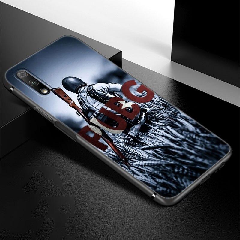 Модный чехол для игрового телефона PUBG для Huawei Honor 7A 8A 9X 20 Pro 8 10X Lite 9A 8C 9C 20E 7S 8S 20S 8X 10i 20i 30i, мягкий черный чехол