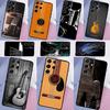 Музыкальный чехол для гитары для Samsung Galaxy S23 S20 FE S21 FE S22 Ultra S8 S9 S10 Plus Note 10 Note 20 Ultra