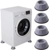 4Pcs Rubber Washing Machine Anti-Vibration Anti-Walk Feet Pads Shock and Noise Cancelling Protects Laundry Room Floor