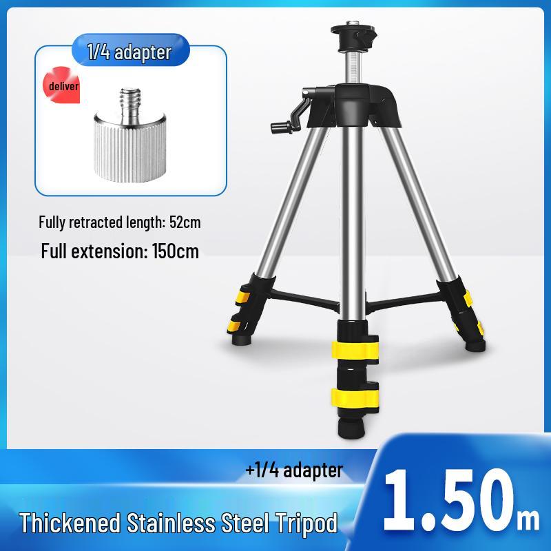 Infrared Laser Level Support Rod with Stainless Steel Tripod Stand
