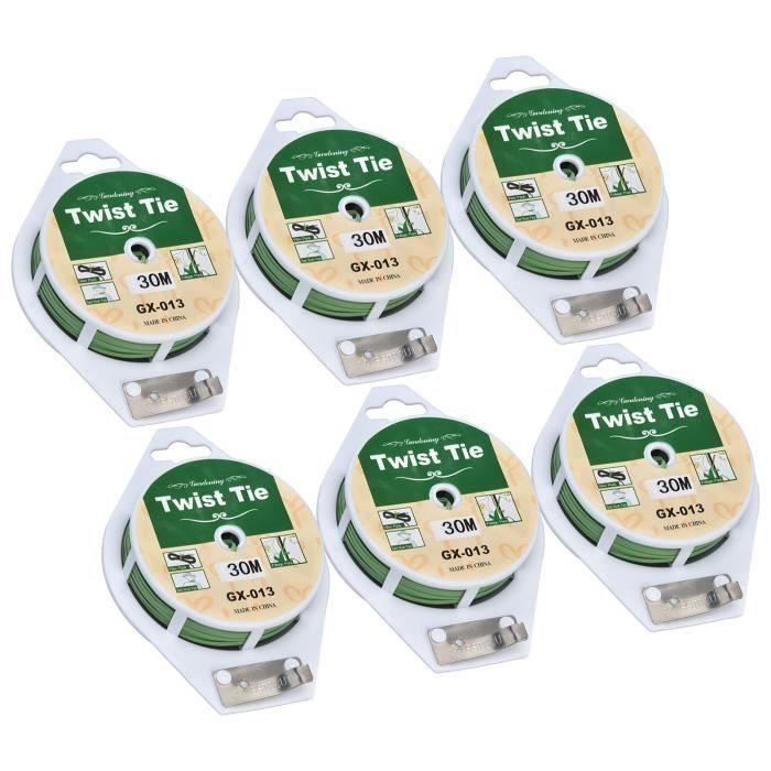 Крепеж для растений VGEBY - Зеленая крученая проволока со встроенным резаком - 30 метров