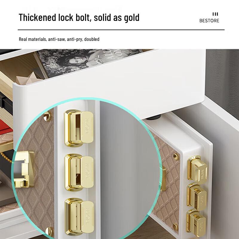 Tiger Smart Bedside Safe with Fingerprint Lock & Wireless Charging
