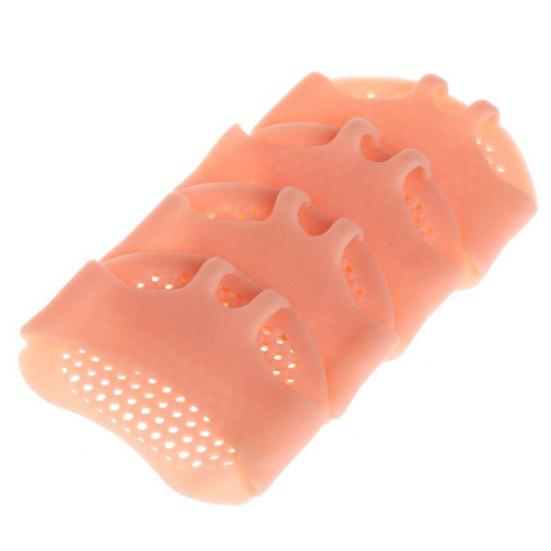 DYS 1 пара силиконовых подушечек для передней части стопы, мягкая дышащая защита для ног, обезболивающая стелька