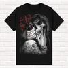 Футболка Muerte Kisses Death Святая Смерть Санта Муэрте Мексиканский Стиль Жнец Унисекс Хлопок Короткий Рукав Хай-стрит