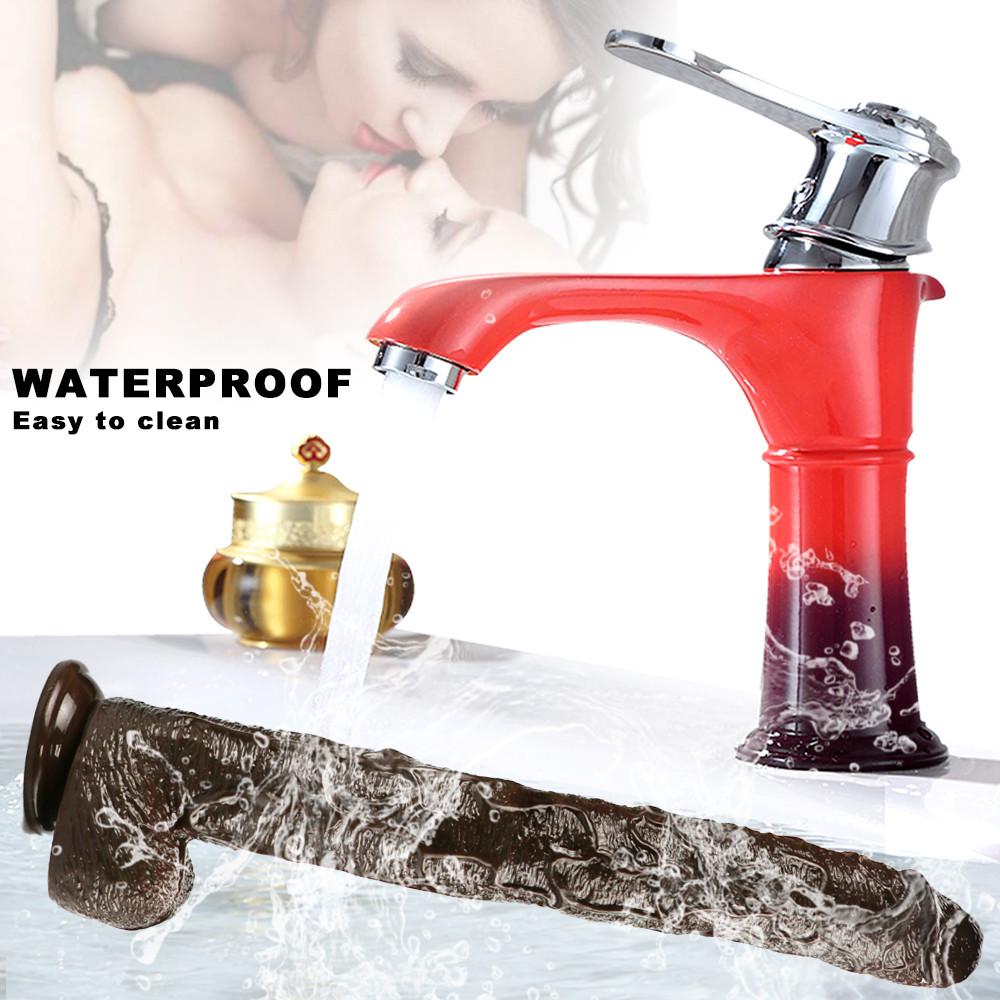 Мягкий сексуальный огромный фаллоимитатор, реалистичный с присоской, страпон, большой член, женский мастурбатор, секс-продукт для взрослых, игрушки для взрослых женщин, пары, лесбиянки