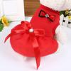 Summer Bowknot Design Party Wedding Dog Puppy Princess Dress Pet Skirt Costume