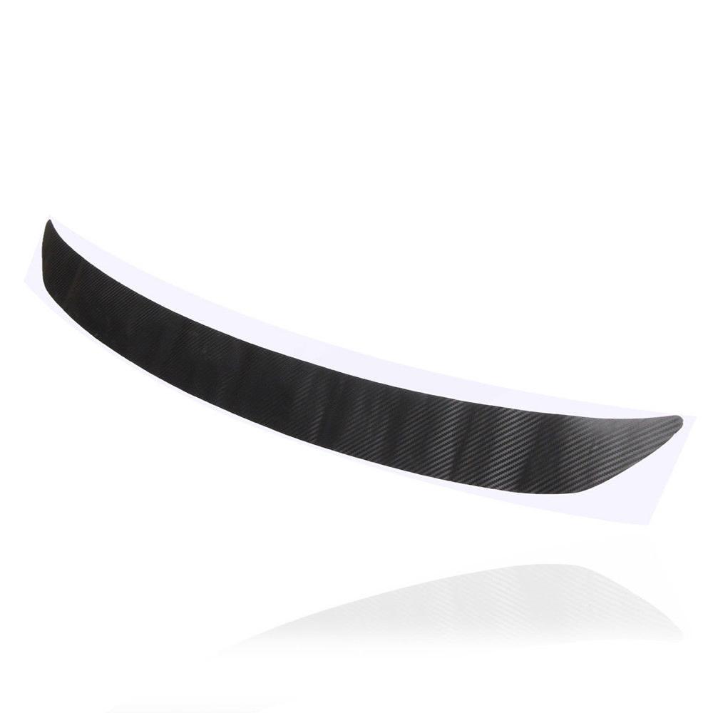 Hot Auto Protector Sill Scuff Cover 3D Carbon Fiber Car Plate Sticker Trunk Protection Strip