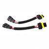 2Pcs H11 Male To HB3 9005 HB4 9006 Female Plug Connector Wiring Harness Car Headlight Fog Light Socket Adapter Cable