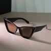 Стильные солнцезащитные очки «кошачий глаз» женские мужские винтажные брендовые зеркальные линзы простые солнцезащитные очки женские мужские крутые цвета