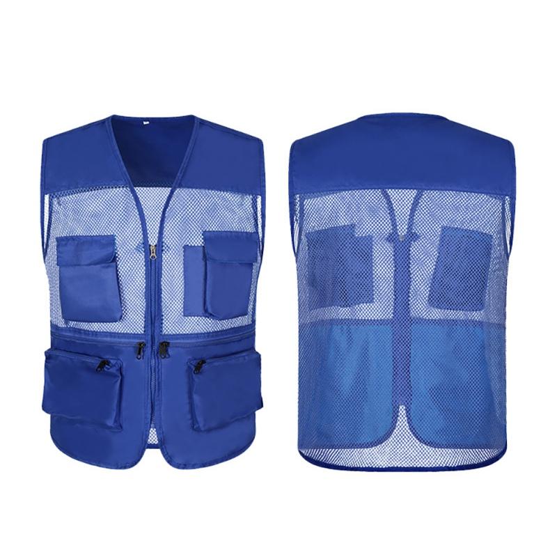 Outdoor Fishing Vest Fish Vest Quick Dry Hunting Vest Fishing Travel Vest Breathable Multi-Pocket Mesh Jackets