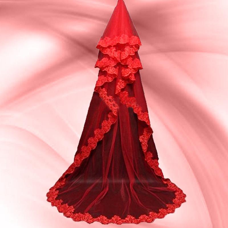 Wedding Accessories Short Wedding Veil White Ivory One Layer Bridal Veil Appliques Lace Edge