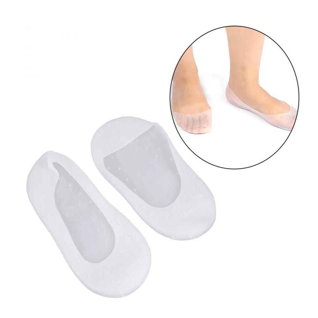 Силиконовый гель, противоскользящие носки, чехол для подошвы, защита для ухода за пятками и сухими трещинами, уход за ногами
