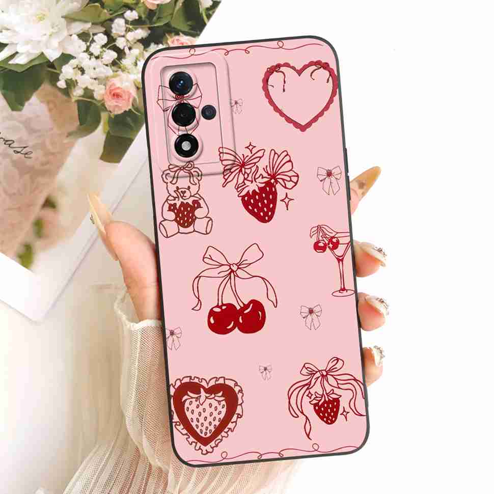 For Oppo A93s 5G Case New Design Floral Print Soft Silicone Back Cover For Oppo A93s 5G PFGM00 Bumper Phone Cases