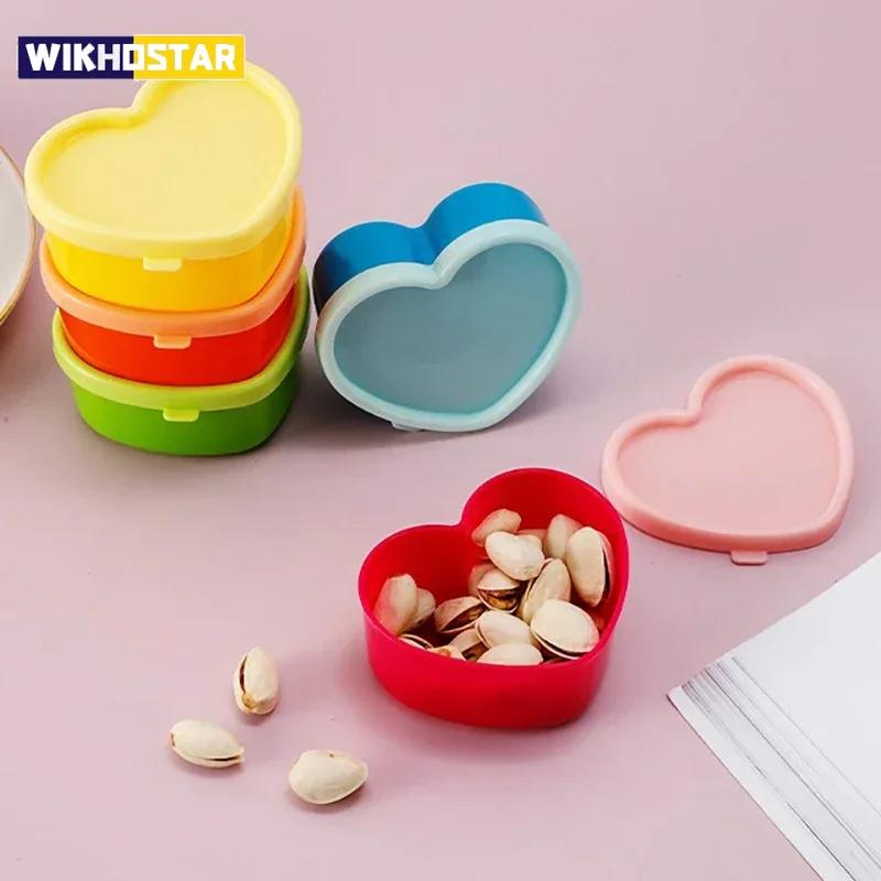 5pcs Cookie Boxes Gift Rainbow Color Organizer Kitchen Portable Food Box Multi-function Sundries Candy Wedding Condiment Bottle