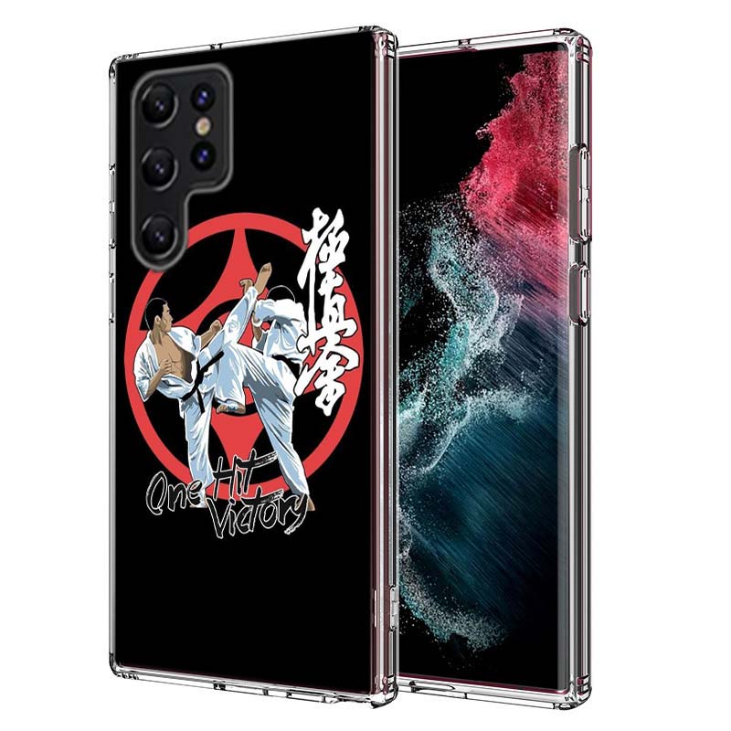 Oyama Kyokushin Karate Capa Phone Case For Samsung S26 Ultra S25 Edge Galaxy S23 S21 S20 S24 FE S22 S10 Plus Cover Clear TPU She